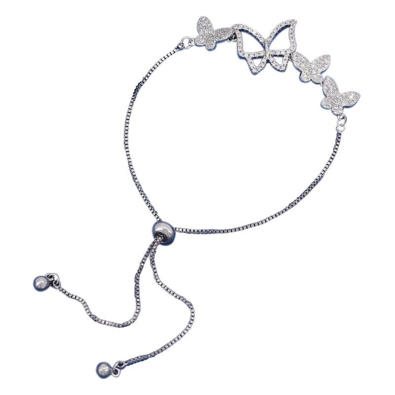 Butterfly Copper Bracelet For Women In , Available In White
