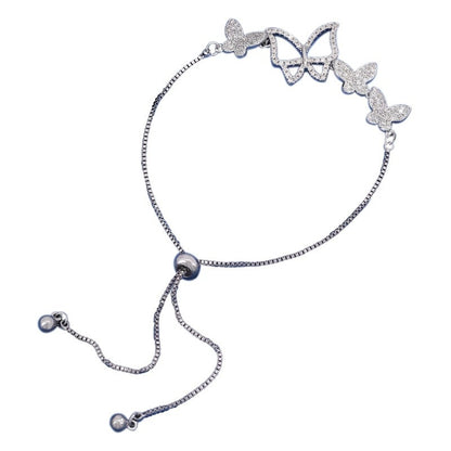 Butterfly Copper Bracelet For Women In , Available In White