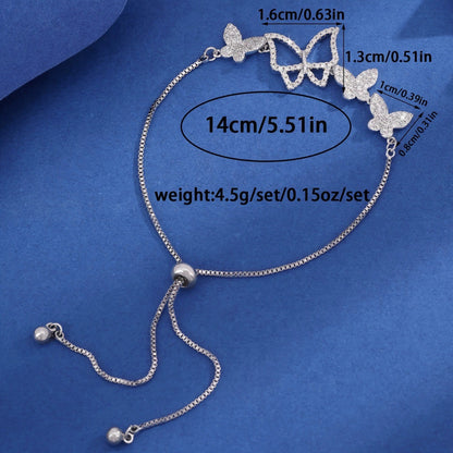 Butterfly Copper Bracelet For Women In , Available In White