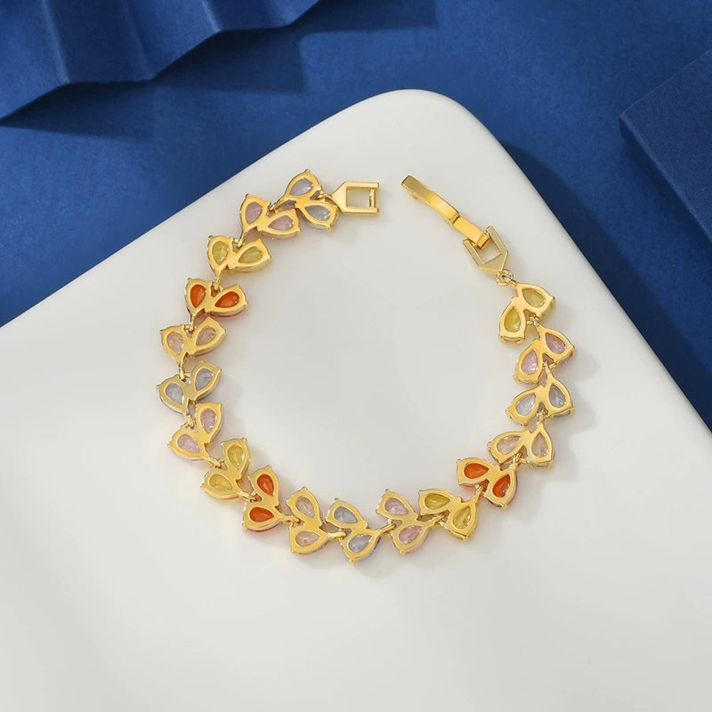 Asymmetrical Heart Shape Copper Bracelet In For Women