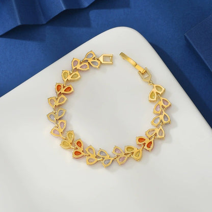 Asymmetrical Heart Shape Copper Bracelet In For Women