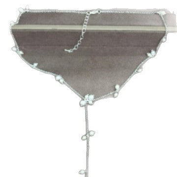 Sweet Silver Water Droplets Necklace For Women With Copper Pendant And Zircon Beading