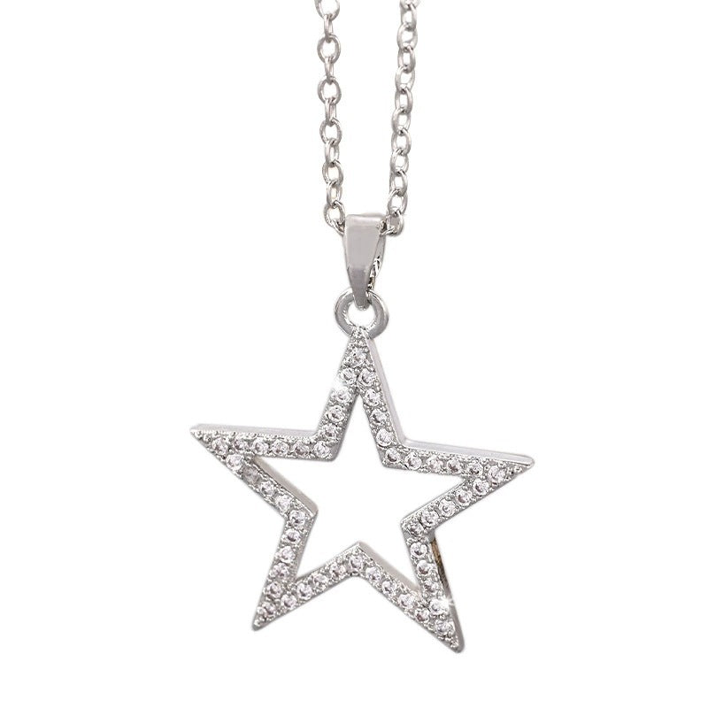 Irregular Gold Necklace For Women With Electroplated Finish And Copper Pendant On Cable Chain