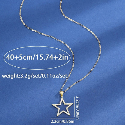 Irregular Gold Necklace For Women With Electroplated Finish And Copper Pendant On Cable Chain