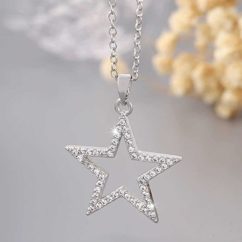 Irregular Gold Necklace For Women With Electroplated Finish And Copper Pendant On Cable Chain