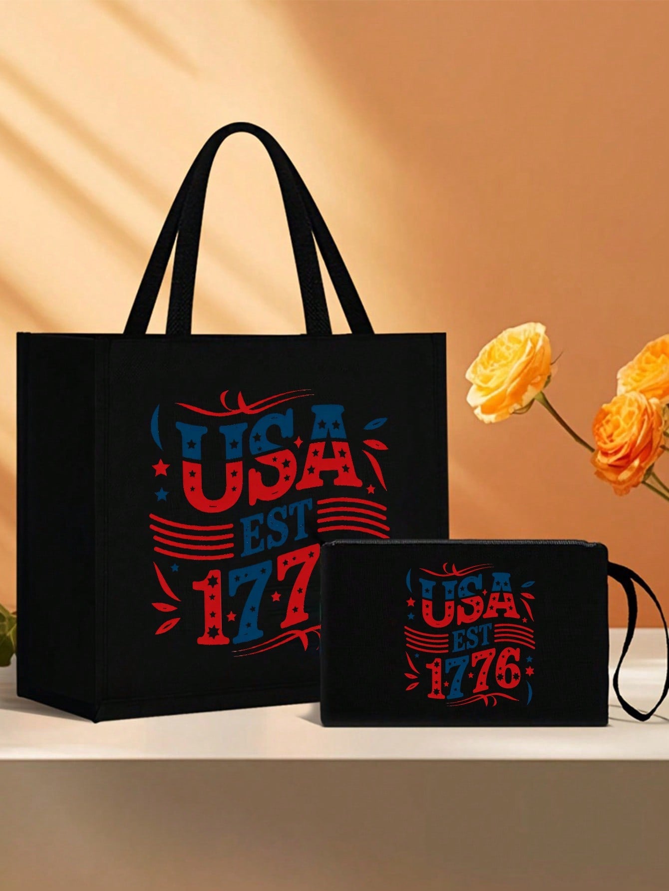 Unisex Square Polyester Shoulder Bag With Single Shoulder Strap, Printing Design, Suitable For All Seasons