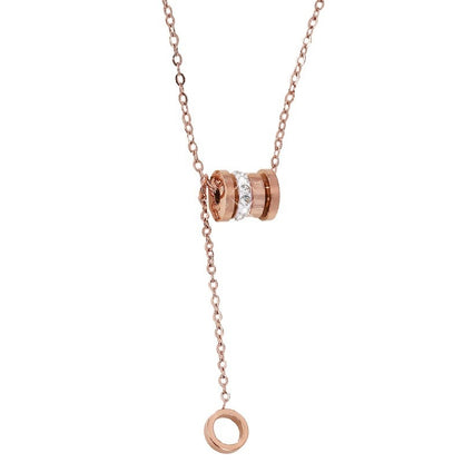 Silver Tassel Necklace For Women Featuring Copper Pendant Material