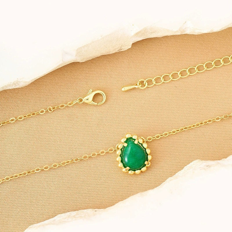 Heart Shape Copper Choker Necklace For Women With Zircon Inlay And Copper Cable Chain