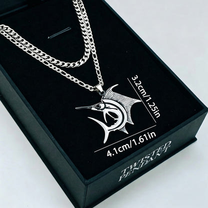 Animal Pendant Necklace In 304 Stainless Steel With Waterproof Non Tarnish Finish, Hip-Hop Style For Women, Featuring Cuban Link Chain