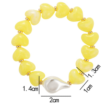 Irregular Acrylic Bracelets For Women With Waterproof Non Tarnish Design, 18K Real Gold Plated PVD Coated Featuring Tiger Eye Inlay