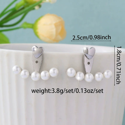 Sector For Women Stud Earrings In Copper With Electroplated Finish Featuring Simple Style