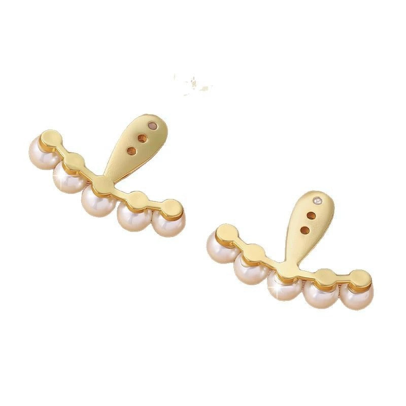 Sector For Women Stud Earrings In Copper With Electroplated Finish Featuring Simple Style