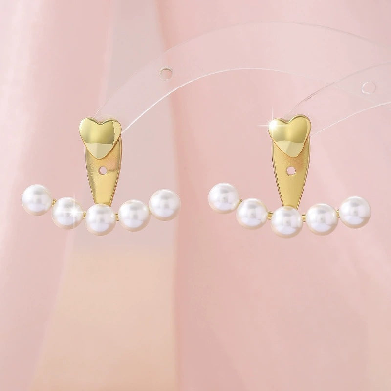 Sector For Women Stud Earrings In Copper With Electroplated Finish Featuring Simple Style