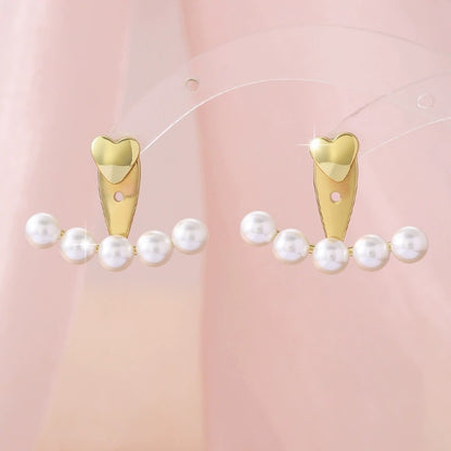 Sector For Women Stud Earrings In Copper With Electroplated Finish Featuring Simple Style