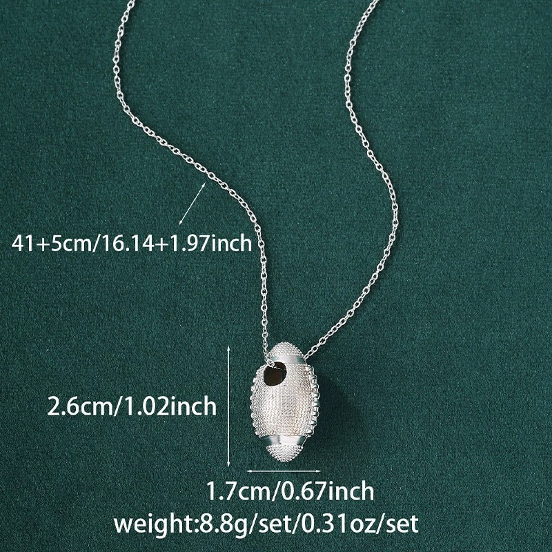 Irregular Necklace For Women With Copper Cable Chain Featuring Electroplated Copper Pendant