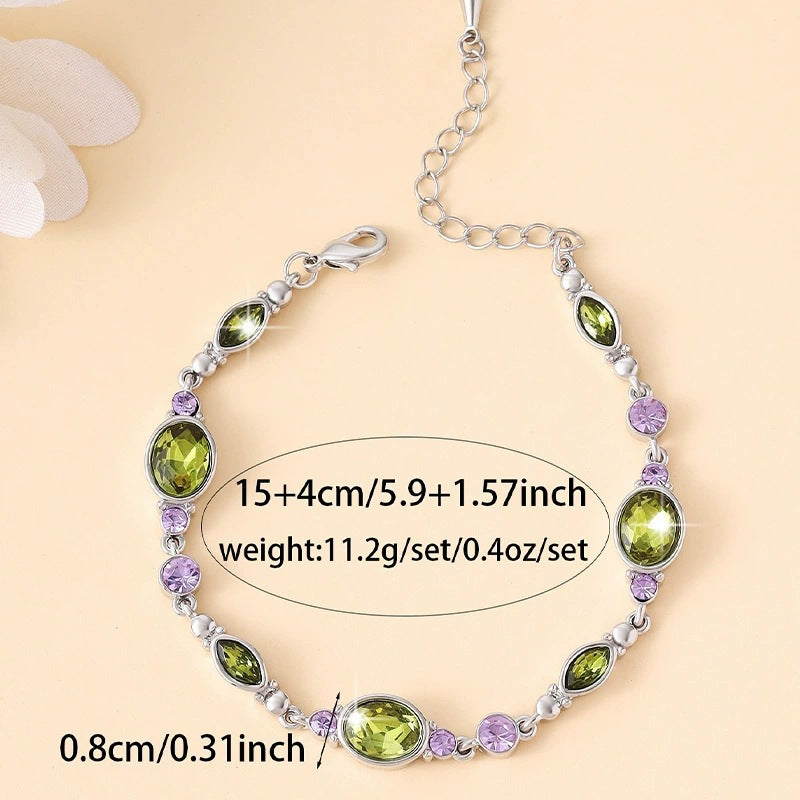 Sweet Daisy Copper Bracelet For Women With Electroplated Gold Plating And Zircon Inlay