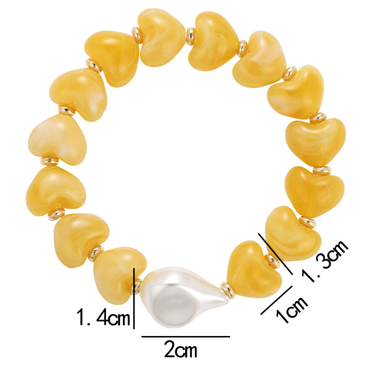 Irregular Acrylic Bracelets For Women With Waterproof Non Tarnish Design, 18K Real Gold Plated PVD Coated Featuring Tiger Eye Inlay