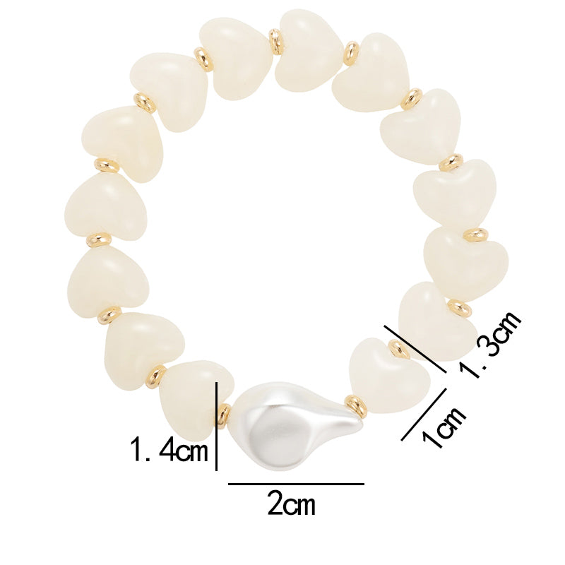Irregular Acrylic Bracelets For Women With Waterproof Non Tarnish Design, 18K Real Gold Plated PVD Coated Featuring Tiger Eye Inlay