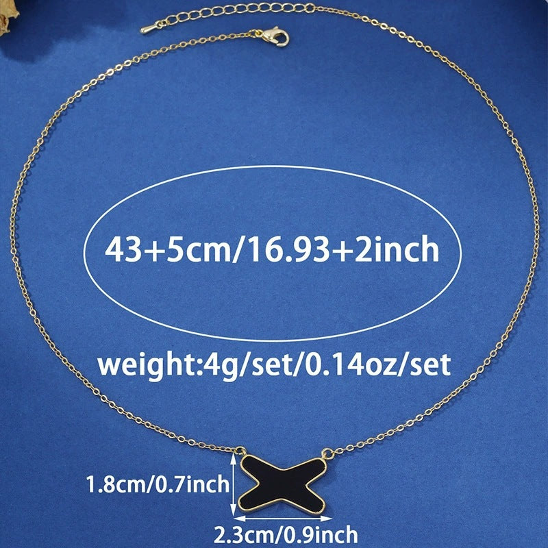 Ocean White Pendant Necklace For Women In Copper With Electroplated Finish And Cable Chain