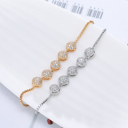 Geometric Copper Bracelet For Women In , Featuring Yellow Color With Stretch Adjustable Closure