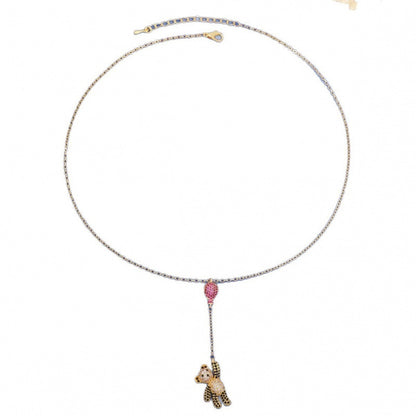 Cute Gold Balloons Necklace For Women Featuring Golden Plated Copper With Durable Cable Chain