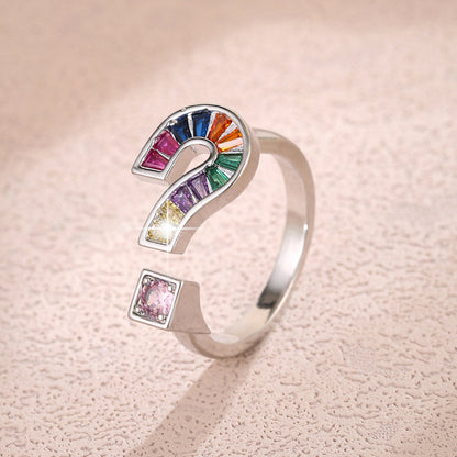 Infinity Open Ring For Women In Gold Copper With Zircon Inlay, Perfect For Spring