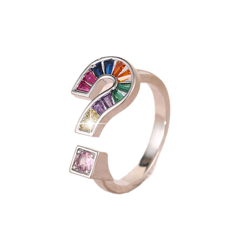 Infinity Open Ring For Women In Gold Copper With Zircon Inlay, Perfect For Spring