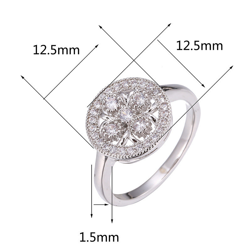 Geometric Rings For Women In , Copper Material With Real Gold Electroplated Finish