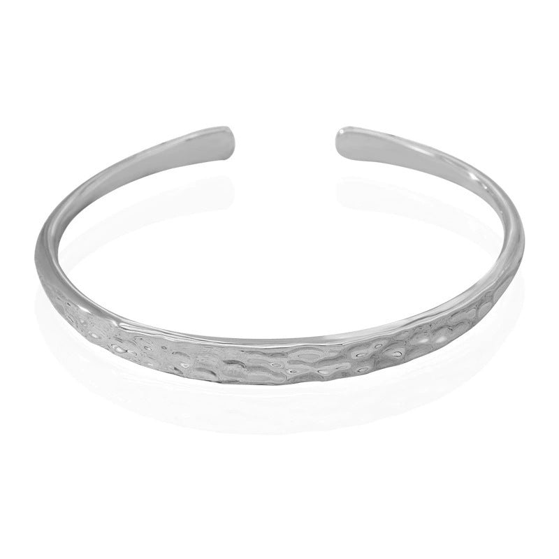 Waterproof Non Tarnish Copper Bangle With Electroplated Gold Plating Process
