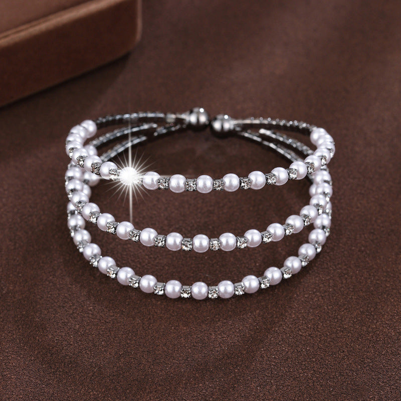 Electroplated Gold Copper Bangle With Zircon Inlay Featuring Elegant Craftsmanship