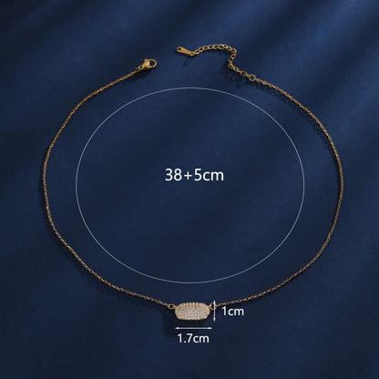 Simple Style Women’s Pendant With Electroplated Gold Plating, Copper Base Featuring Zircon Inlay