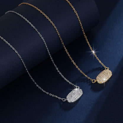 Simple Style Women’s Pendant With Electroplated Gold Plating, Copper Base Featuring Zircon Inlay