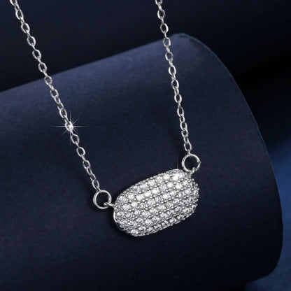 Simple Style Women’s Pendant With Electroplated Gold Plating, Copper Base Featuring Zircon Inlay