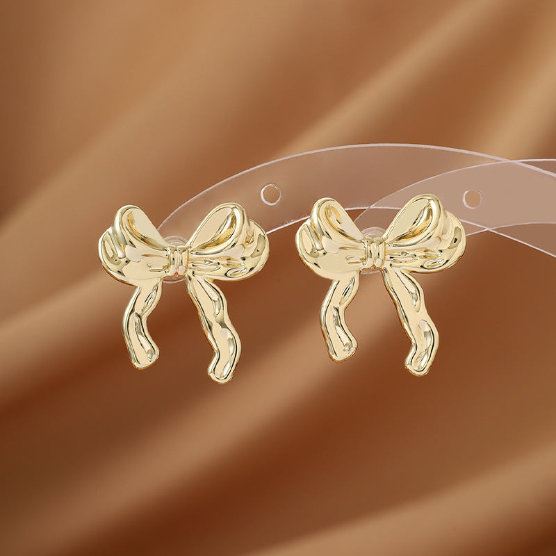 Butterfly Stud Earrings For Women, 1 Set, Made Of Copper, Featuring Sweet Style