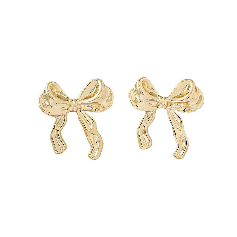 Butterfly Stud Earrings For Women, 1 Set, Made Of Copper, Featuring Sweet Style
