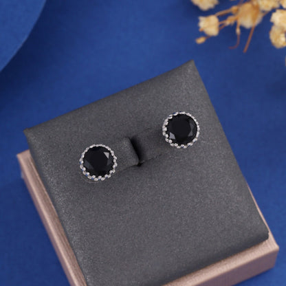 Round Stud Earrings For Unisex Featuring Electroplated Gold Finish And Copper Posts In Hip-Hop Style