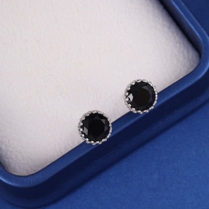 Round Stud Earrings For Unisex Featuring Electroplated Gold Finish And Copper Posts In Hip-Hop Style