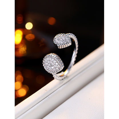 Vintage Style Water Droplets Ring For Women In Electroplated Copper With 1 PCS Package