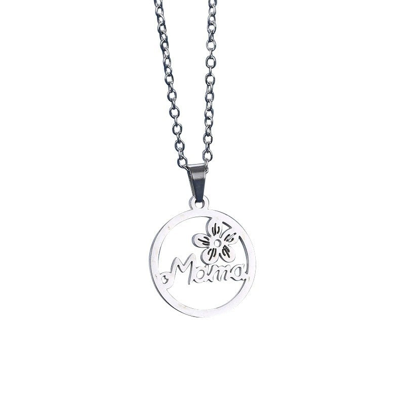 Copper Letter Necklace For Women With Electroplated Cable Chain And Copper Pendant