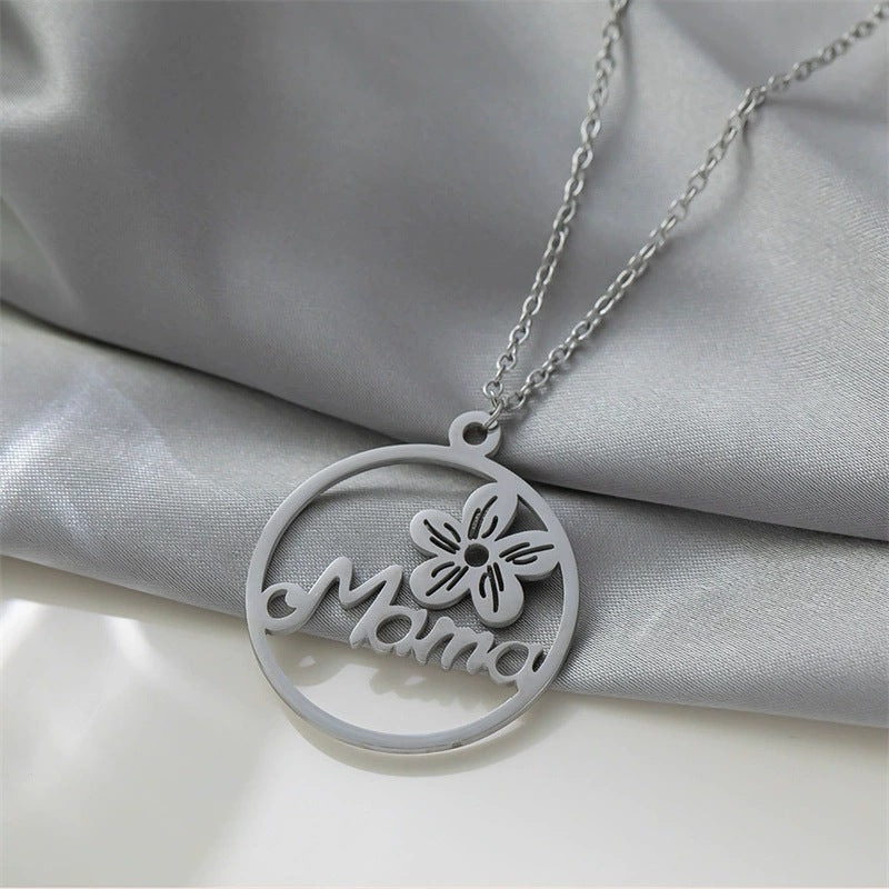 Copper Letter Necklace For Women With Electroplated Cable Chain And Copper Pendant