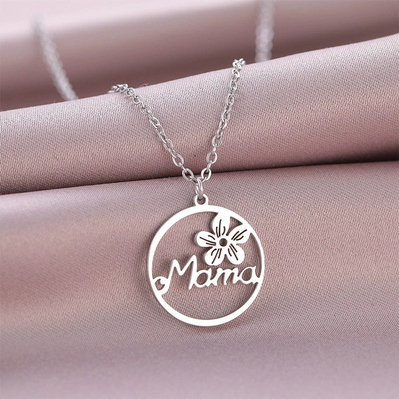 Copper Letter Necklace For Women With Electroplated Cable Chain And Copper Pendant