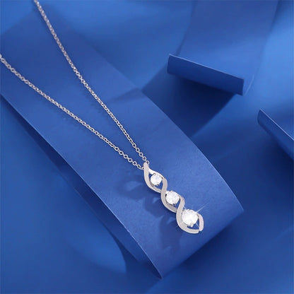 Geometric Gold Necklace For Women With Electroplated Finish And Copper Pendant On Cable Chain