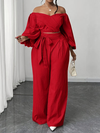 Solid Color Nylon Straight Pants Pant Co-ord Set For Women In Simple Style With Tie Closure And Straps