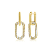 Zircon Square Earrings【 Gold 】