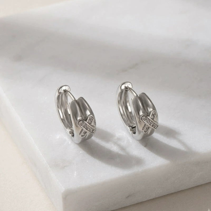Gold Hoop Earrings For Women In Featuring Copper Stud Material
