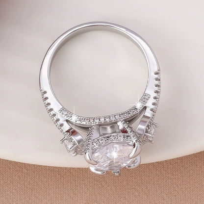 Irregular Copper Ring For Women With Electroplated Gold Plating And Zircon Inlay, Perfect For Winter