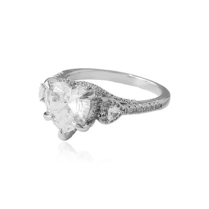 Irregular Copper Ring For Women With Electroplated Gold Plating And Zircon Inlay, Perfect For Winter