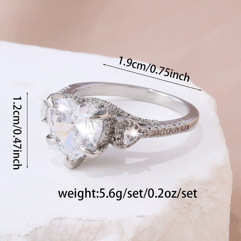 Irregular Copper Ring For Women With Electroplated Gold Plating And Zircon Inlay, Perfect For Winter
