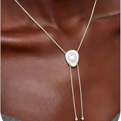Luxurious Gold Electroplated Copper Cattle Sweater Chain Necklace For Women