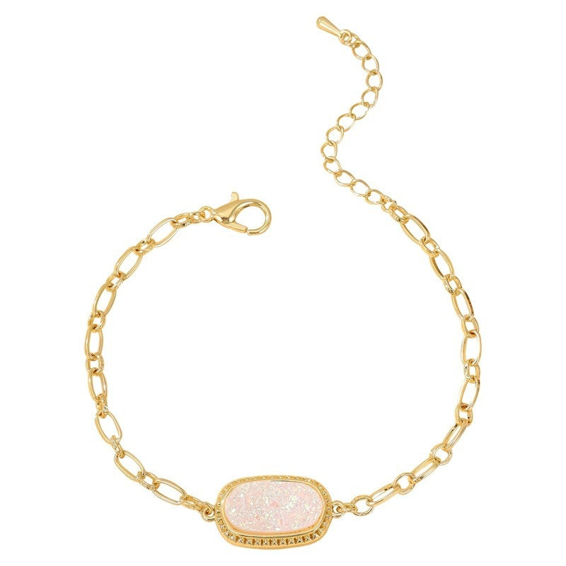 Oval Copper Bracelet For Women Featuring Elegant Design
